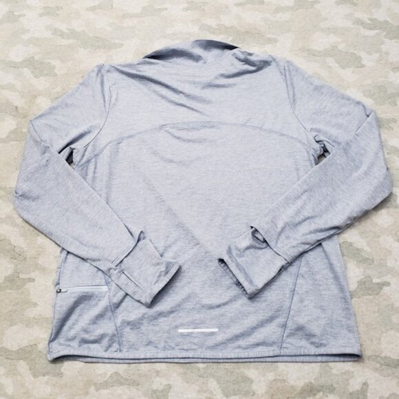 Nike Sweatshirt Women Large Blue Dri-Fit Quarter Zip Swift Element UV Protection - Picture 6 of 6